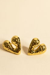 Dotted Heart Studs
